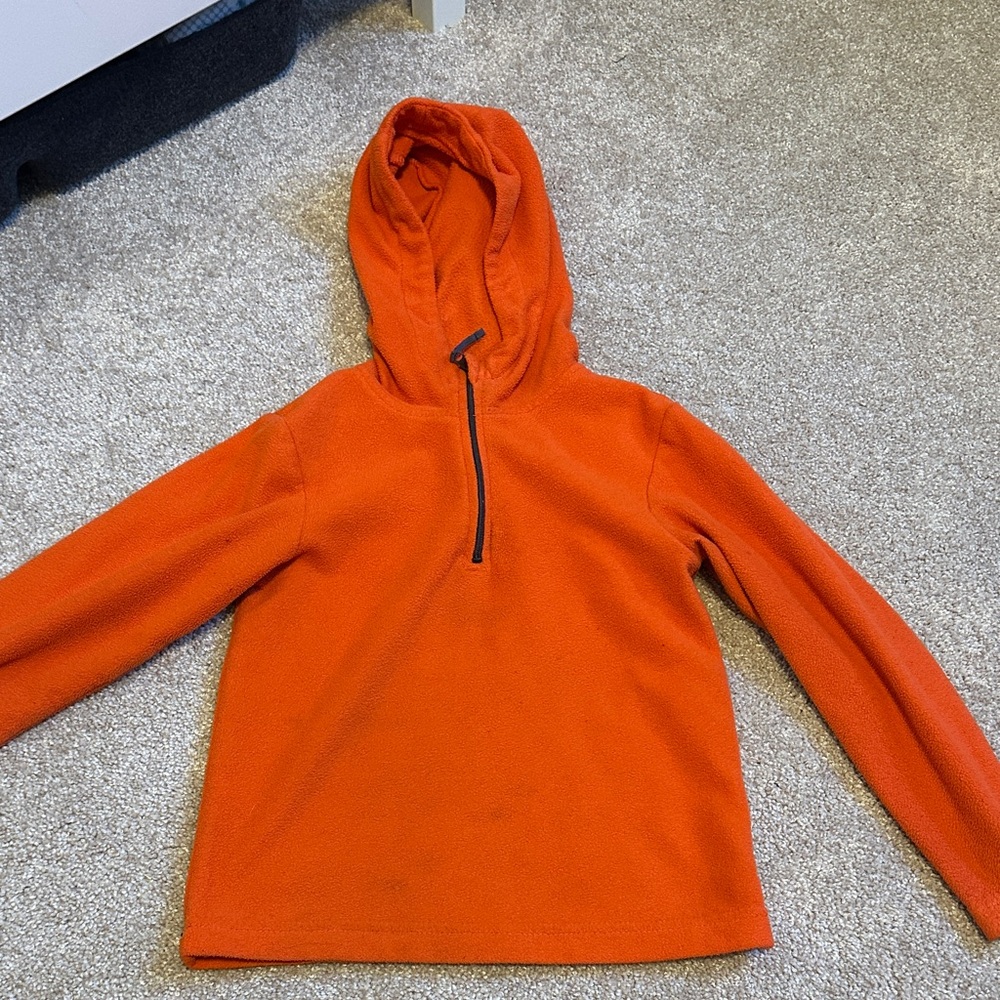 Sz 5-6 Half-Zip Hoodie Sweatshirt
